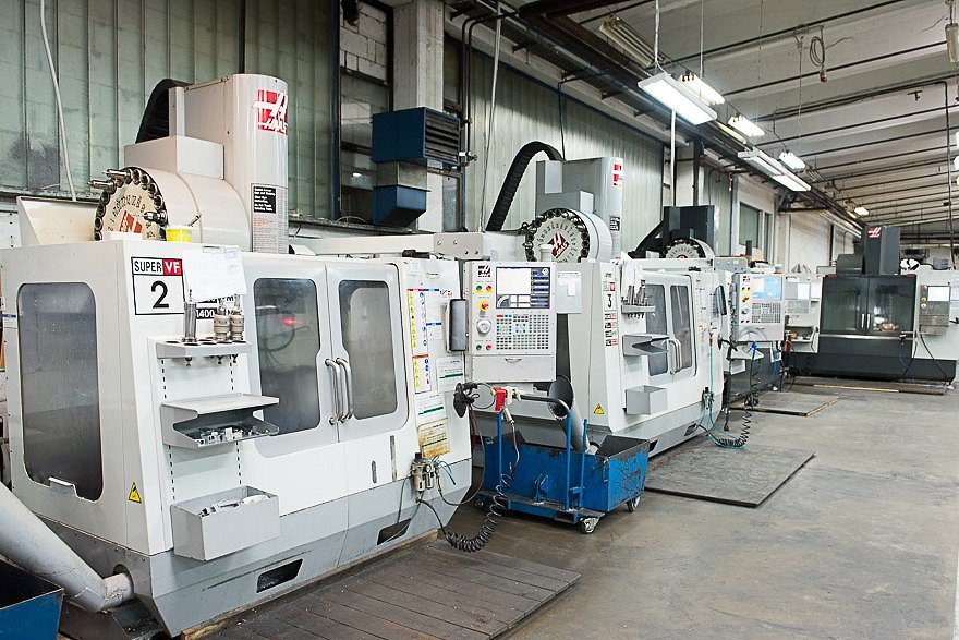CNC machines for aluminium processing in production