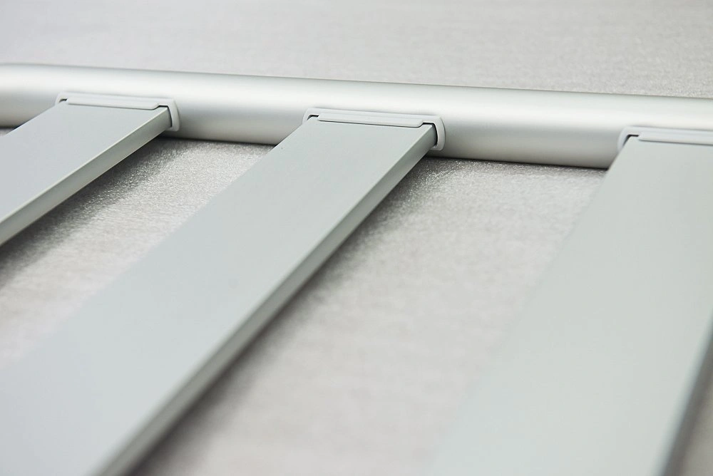 Assembled aluminium profiles and panel