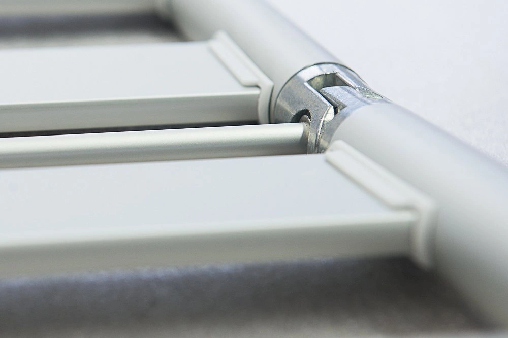 Detail of an aluminium profile joint